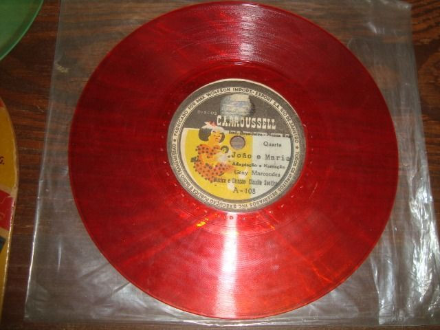 Lote com 2 discos vinil infantil, Mirim, Carroussell - Foto 2