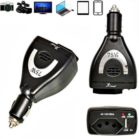 Inversor Conversor Automotivo 75w 12v P/ 110v Veicular (Novo) - Foto 7