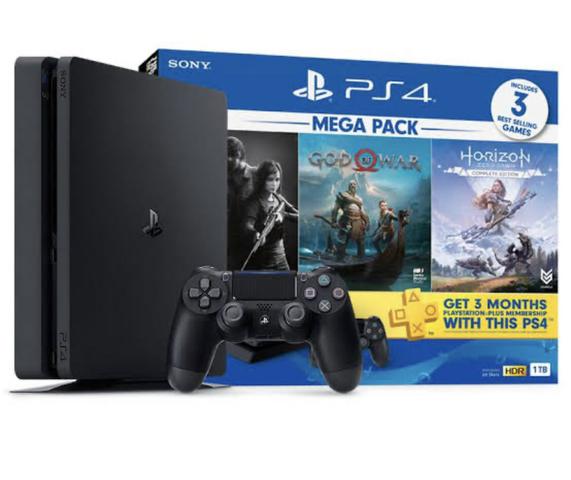 PS4 - PlayStation 4 - 1TB - Edição especial - 3 Jogos Novo