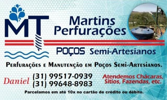 Perfuração e limpezas de poços semi artesianos