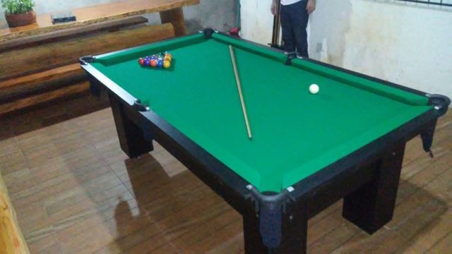 Mesa Charme Pgto na Entrega Cor Preta Tecido Verde Mod. MWSH7185 - Foto 3