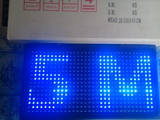 Painel led 32x16 pontos 40x20cm 155 reais - Foto 4