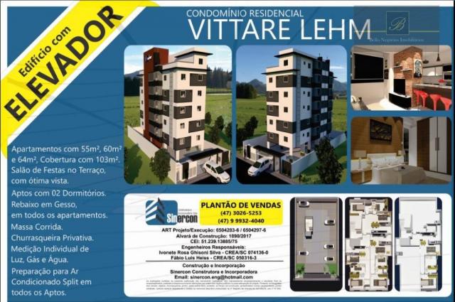 Apartamento com 2 dormitórios à venda, 55 m² por R$ 182.524 - Santa Catarina - Joinville/S - Foto 9