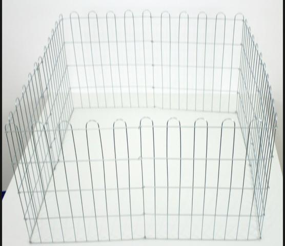 Cercado Pet Para Cachorros Cães Coelhos Gatos 10 Lados Altura 60 cm Cromado - Foto 3