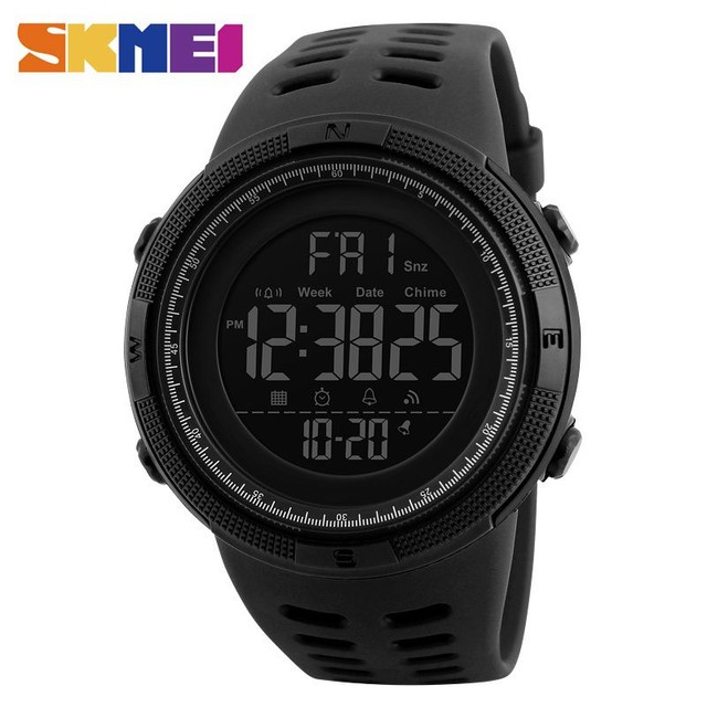 RELÓGIOS DIGITAL LED SKMEI ESPORTE PRETO