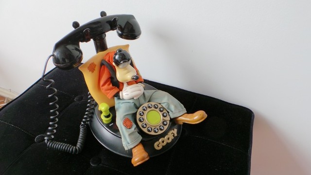 Antigo telefone do pateta da disney raro e lindo funcionando - Foto 5