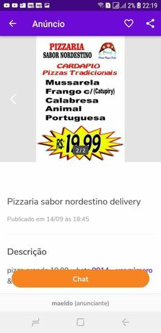 Pizza na promoção