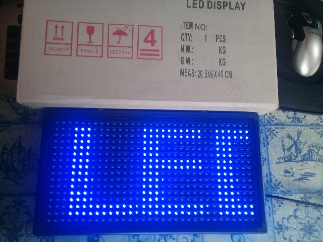 Painel led 32x16 pontos 40x20cm 155 reais
