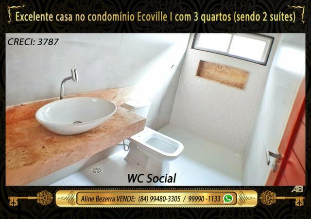 Casa com 3 quartos sendo 2 suítes no Ecoville, alta qualidade, aceita financiamento - Foto 10