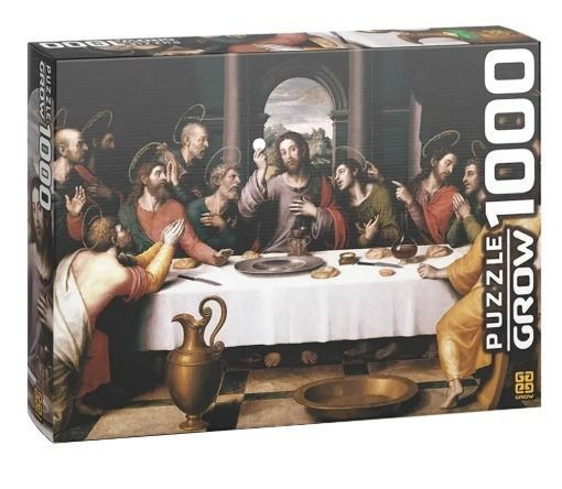 Quebra-cabeça Grow Santa Ceia 1000 Peças Pronta-entrega