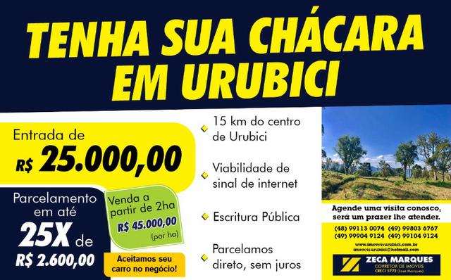 Tenha sua chácara em Urubici/ terrenos em Urubici/ parcelamento direto em Urubici