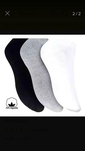 Kit com 12 pares de meias