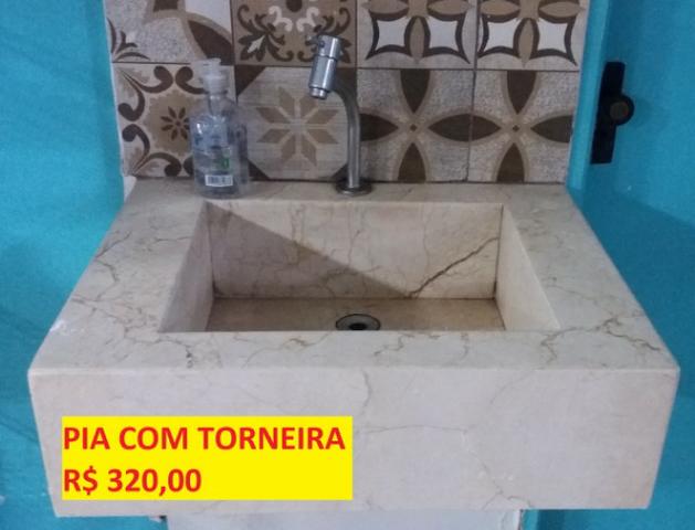 Pia com torneira marmore/granito R$ 320,00