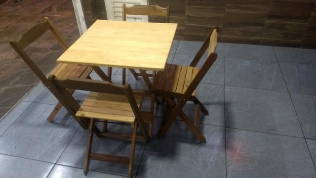 Mesas rústica de madeira 350 reais o jogo