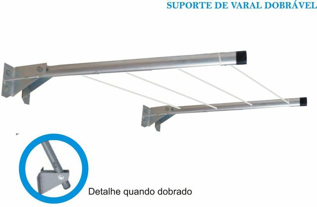 Varal de Parede Retrátil Super Resistente NOVO