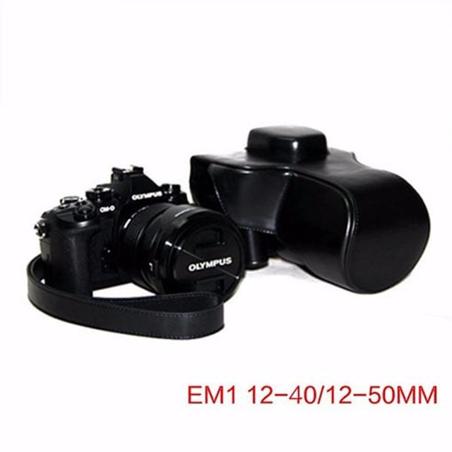 Capa Pu Leather Camera Case Bag For Olympus Em1 M Pronta Entrega