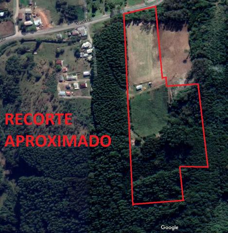 Vende-se terreno de 5,7 hectares no interior de Farroupilha, em frente à rodovia