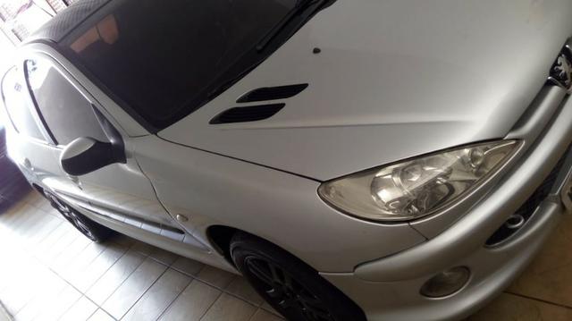 Peugeot 206 flex 1.6 com 113 cv ( carro extra e de garagem ) - ano/modelo 2007 - Foto 5