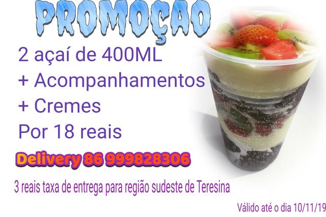 2 açaí de 400 ML