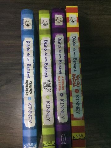 Todos estes livros do diário de um banana em perfeito estado