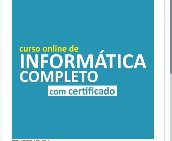Não perca curso em promoção