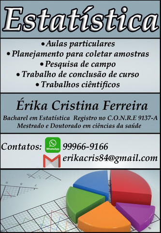 Assessoria estatística para trabalhos de TCC, mestrado ou doutorado