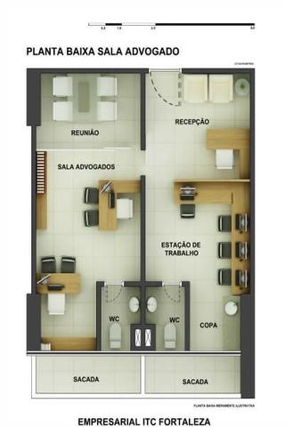 Sala Comercial 28,20m² com vaga no ITC Rio Mar - Foto 10