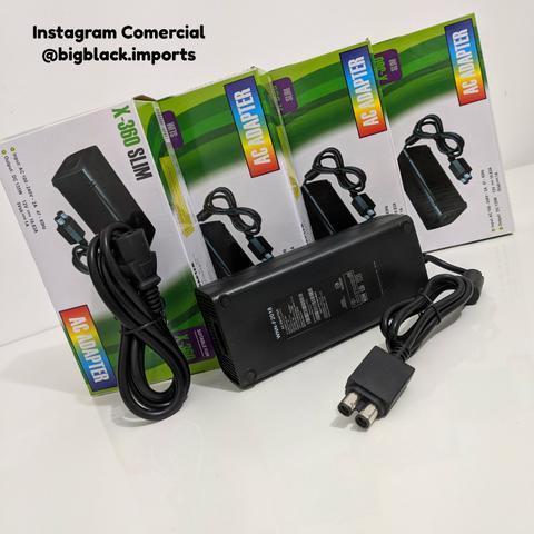 Fonte Xbox 360 Slim 2 Pinos Bivolt( Loja na Cohab)-Total Segurança na Sua Compra