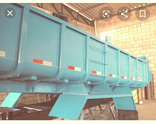 Caçamba basculante para Trucado 12mts cúbicos completa