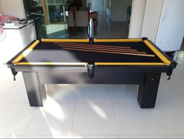 Mesa de Sinuca 4 Pés Laterais Com Caçapa de Redes Mod. AGP5898