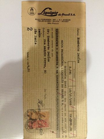 Nota Promissária Antiga.