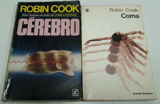 2 Livros de Robin Cook: Cérebro , Coma