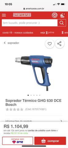 Soprador Témico Profissional Bosh. Aceito Cartão - Foto 2