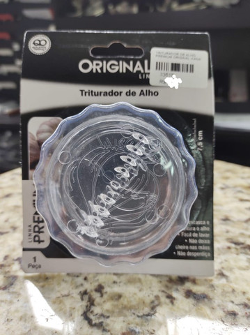 Triturador de Alho Manual Transparente, Evita cheiro de Alho nas Mãos