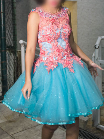 vestido de debutante 2 em 1