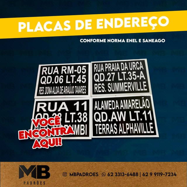 Placas de Endereço Normatizada  - Foto 2