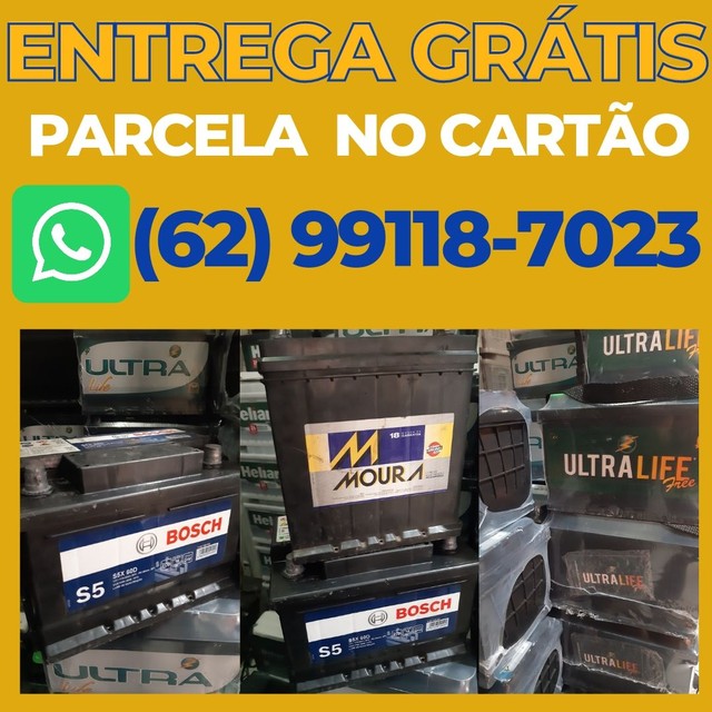 Bateria 40Amp/ Bateria 45 Amp Nova Já Entregue e Instalada, Diversas Marcas