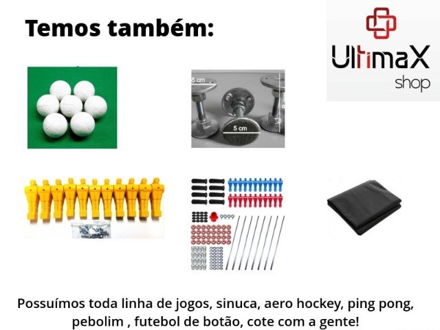 Pebolim com Tampo para Ping-pong e Futebol de Botão