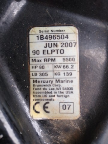 Lancha 17 SunFlash  c/ Mercury 90hp 2 T 3 Cil. (Barbada)
