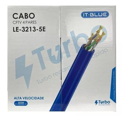 Cabo de rede It blue 305m (honestidade e qualidade distribuidora JK eletrônicos) - Foto 2