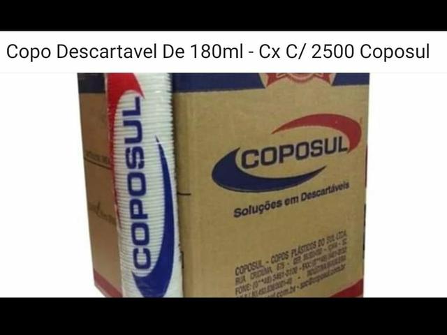 Copo descartável 180 ML
