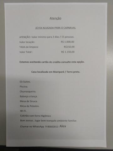Chácara em Mairiporã R$ 500,00 mínimo 2 dias - Foto 12