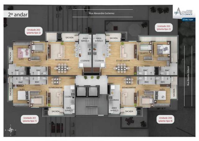 Apartamento à venda com 2 dormitórios em Água verde, Curitiba cod:47261 - Foto 8