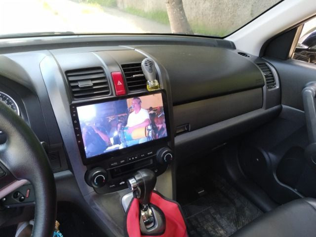 Crv 4x4 ELX = AR dual zone - teto solar - multimidia 10" com android - GNV G5 - couro - Foto 7