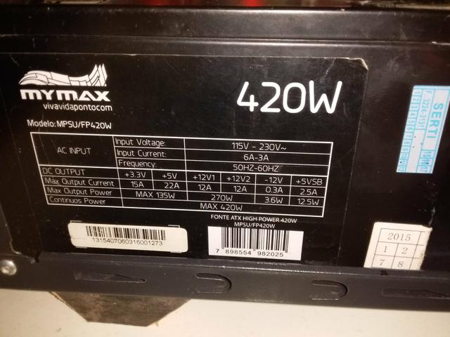 Fonte MiMax 420w Real