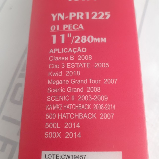 Palheta traseira. Modelos específico dos carros, na embalagem. Nova. Colocada. 