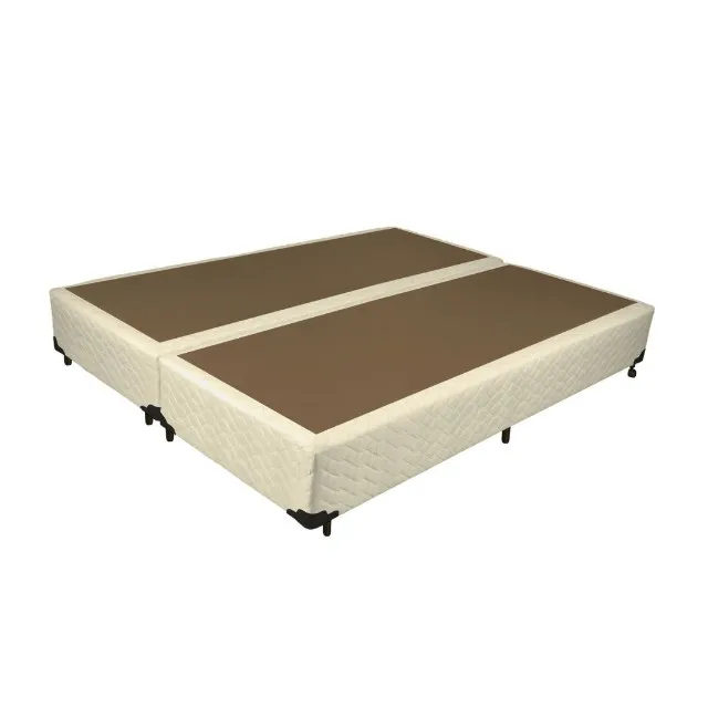 Box base bipartido King - revestimento especial ( suede )