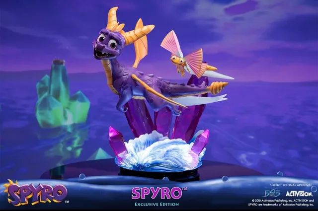 First 4 Figures F4F Spyro 2 - Classic Ripto's Rage (Standard Edition) PVC Statue (20cm) (SPY2ST), Cranberry : First4Figures