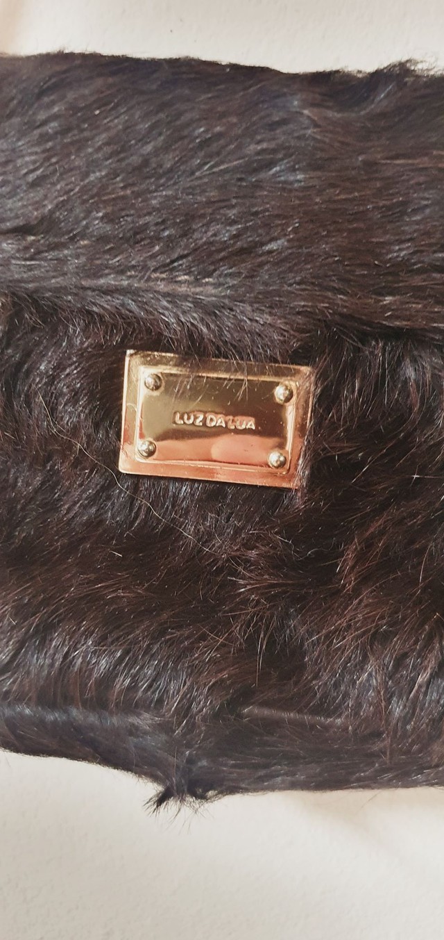 Bolsa luz da lua de couro legítimo 