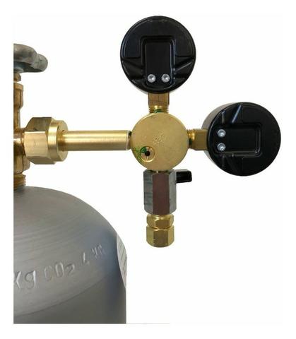 Regulador Válvula Manometro 1 Via Co2 Chopeira Chopp - Foto 3